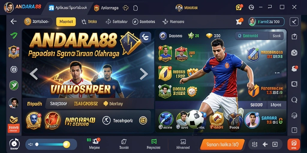 Tampilan menarik dari gameplay Sportsbook ANDARA88.