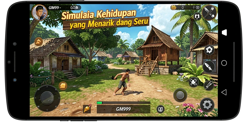 Screenshot GIM999 menampilkan gameplay dinamis yang mengasyikkan.