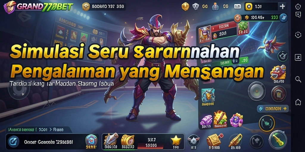 Tampilan gameplay GRAND77BET yang penuh aksi dan strategi taruhan.