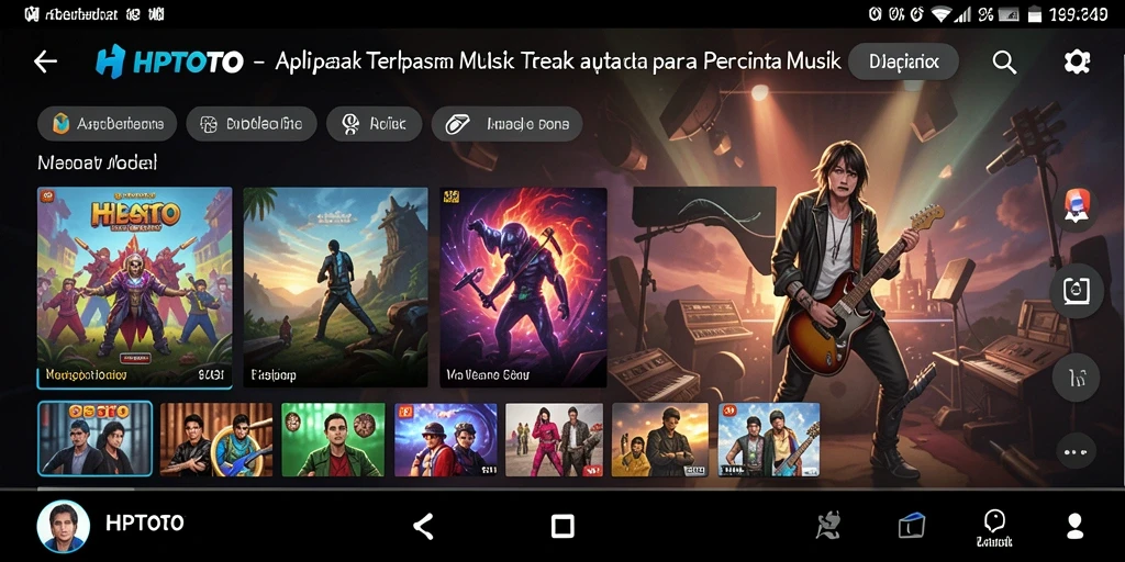 Screenshot gameplay HPTOTO yang menampilkan interaksi musik yang seru.