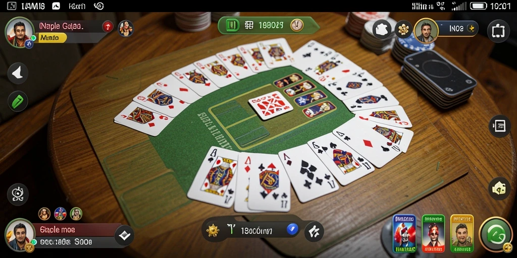 Screenshot gameplay IN22 menampilkan momen seru bermain Gaple.