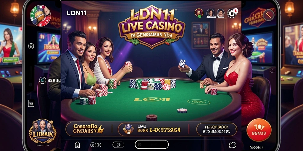 Tampilan gameplay menarik di aplikasi Live Casino LDN11.
