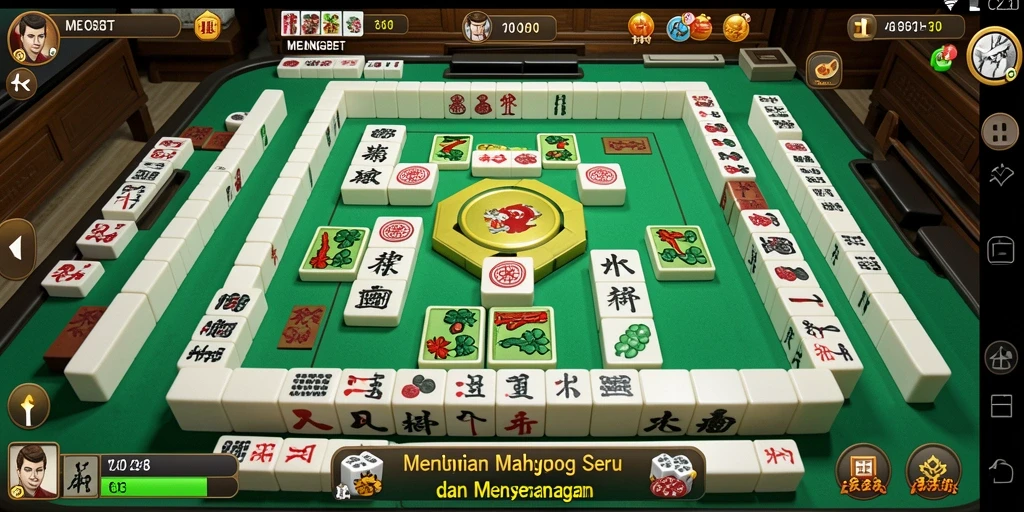 Tampilan gameplay <strong>MENANGBET</strong> yang seru dan menantang di dunia Mahjong.