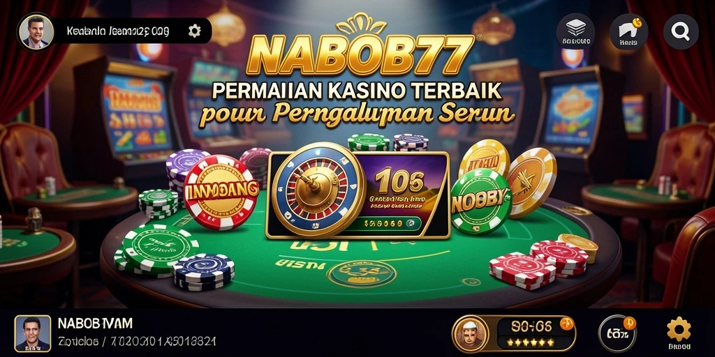 Tampilan permainan Kasino yang seru dan menghibur di NABOB77.