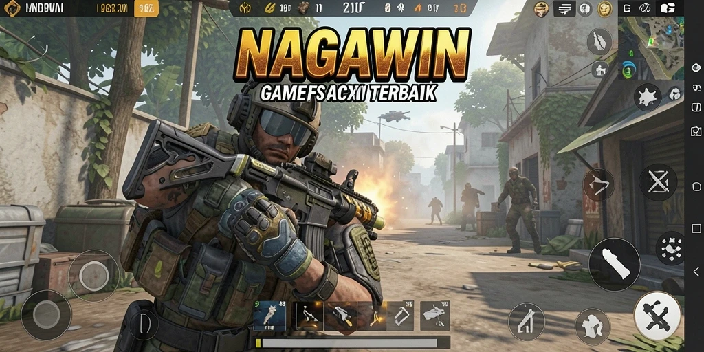 Tampilan menegangkan dari gameplay NAGAWIN yang seru.