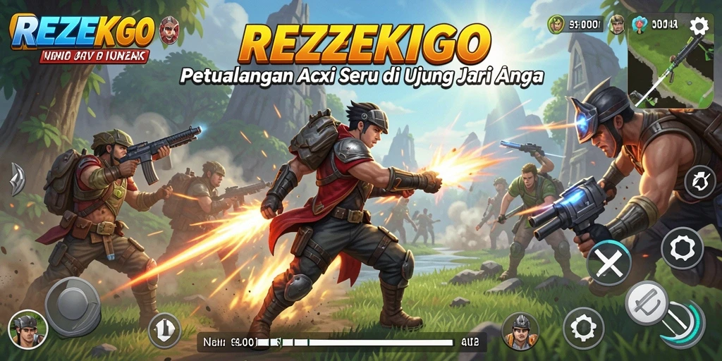 Tangkapan layar gameplay seru di REZEKIGO dengan aksi menegangkan.