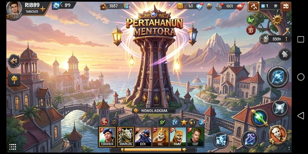 Gameplay menara pertahanan yang mendebarkan dan strategis.