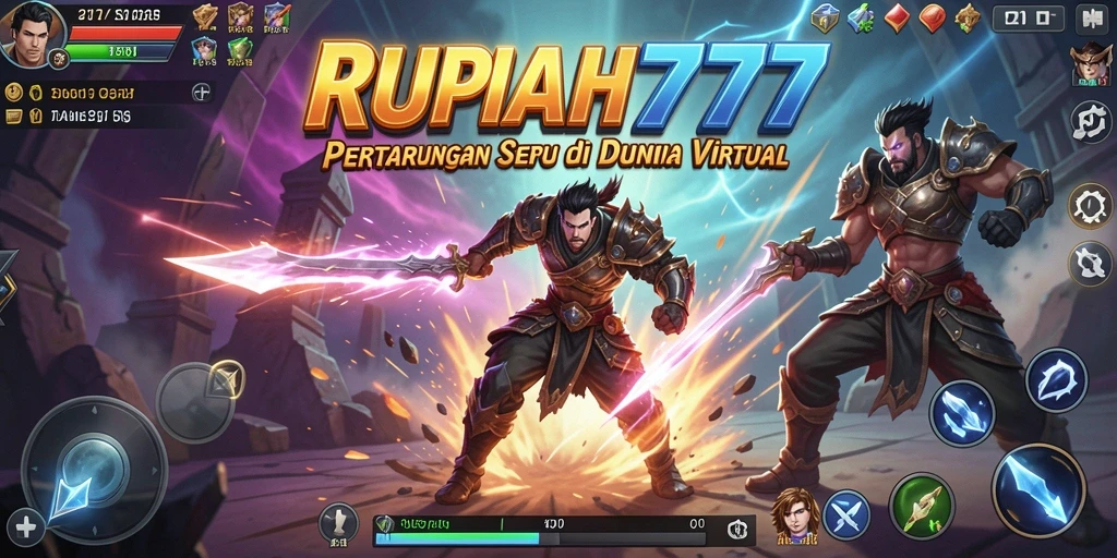 Tampilan gameplay RUPIAH777 yang mendebarkan saat pertarungan berlangsung.