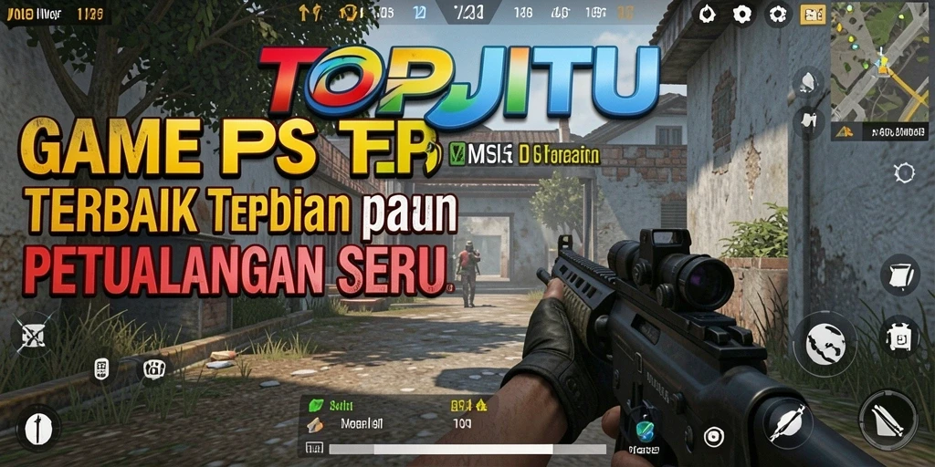 Tangkapan layar gameplay TOPJITU dengan aksi menegangkan dan grafis memukau.